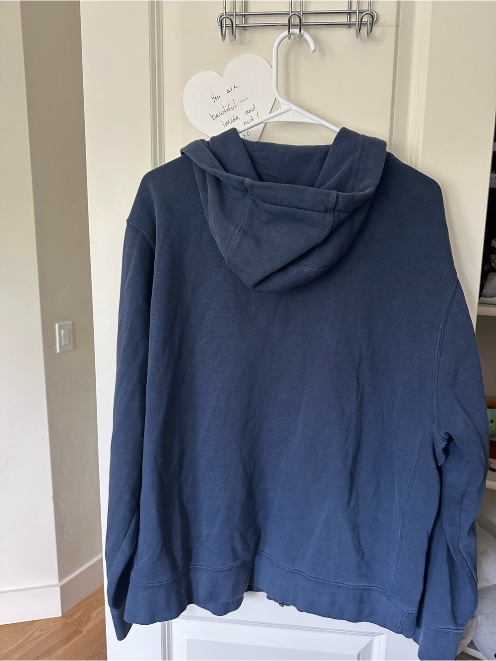 Nike Men’s Dark Blue Full-Zip Hoodie Sweatshirt - Picture 3 of 3